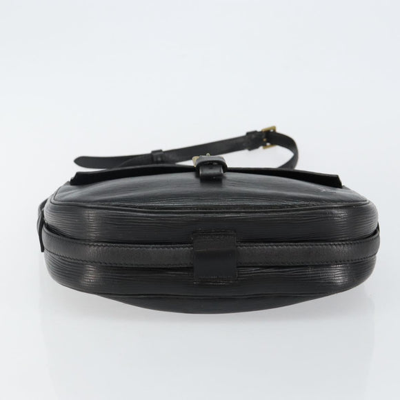 LOUIS VUITTON Epi Jeune Fille MM Shoulder Bag Black M52152 LV Auth 143146