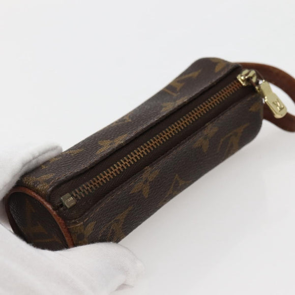 LOUIS VUITTON Monogram Etui 3 Ball de Golf Pouch M58249 LV Auth 143151