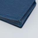 LOUIS VUITTON Epi Porte Monnaie Boite Coin Purse Blue M63695 LV Auth 143153V-15