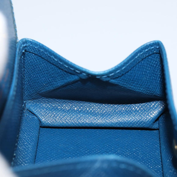 LOUIS VUITTON Epi Porte Monnaie Boite Coin Purse Blue M63695 LV Auth 143153V