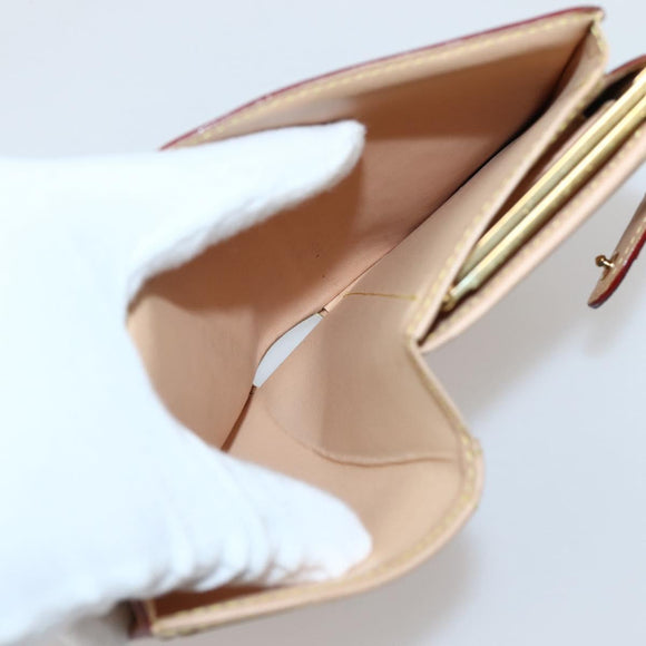 LOUIS VUITTON Multicolor Portefeuille Viennois Wallet Black M92988 Auth 143154