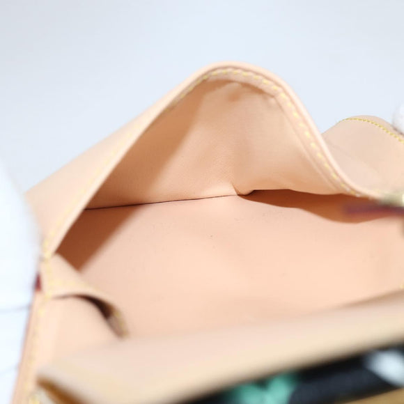 LOUIS VUITTON Multicolor Portefeuille Viennois Wallet Black M92988 Auth 143154