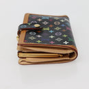 LOUIS VUITTON Multicolor Portefeuille Viennois Wallet Black M92988 Auth 143154-3