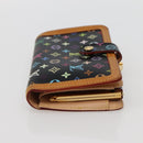 LOUIS VUITTON Multicolor Portefeuille Viennois Wallet Black M92988 Auth 143154-4