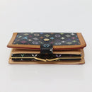 LOUIS VUITTON Multicolor Portefeuille Viennois Wallet Black M92988 Auth 143154-5