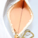 LOUIS VUITTON Multicolor Pochette Cles Coin Purse White M92655 LV Auth 143155-11