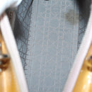 Christian Dior Lady Dior Canage Bag Patent leather 2way Beige Silver Auth 143159-11