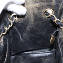 CHANEL Matelasse Chain Shoulder Bag Straw Beige Gold CC Auth 143162-18