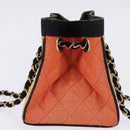 CHANEL Matelasse Chain Shoulder Bag Straw Beige Gold CC Auth 143162-5