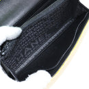 CHANEL Matelasse Chain Wallet Lakleer Geel Zilver CC Auth 143166V-21