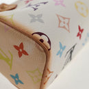 LOUIS VUITTON Monogram Multicolor Mini Speedy Hand Bag White M92645 Auth 143167A-15