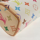 LOUIS VUITTON Monogram Multicolor Mini Speedy Hand Bag White M92645 Auth 143167A-16