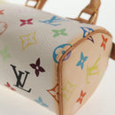 LOUIS VUITTON Monogram Multicolor Mini Speedy Hand Bag White M92645 Auth 143167A-17