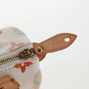 LOUIS VUITTON Monogram Multicolor Mini Speedy Hand Bag White M92645 Auth 143167A-9