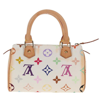 LOUIS VUITTON Monogram Multicolor Mini Speedy Hand Bag White M92645 Auth 143167A - 0