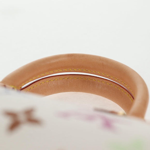 LOUIS VUITTON Monogram Multicolor Mini Speedy Hand Bag White M92645 Auth 143167A