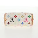 LOUIS VUITTON Monogram Multicolor Mini Speedy Hand Bag White M92645 Auth 143167A-5