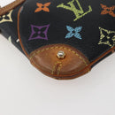 LOUIS VUITTON Multicolor Pochette Mila MM Pouch Black M60097 LV Auth 143169-11