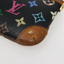 LOUIS VUITTON Multicolor Pochette Mila MM Pouch Black M60097 LV Auth 143169-12