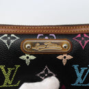 LOUIS VUITTON Multicolor Pochette Mila MM Pouch Black M60097 LV Auth 143169-16