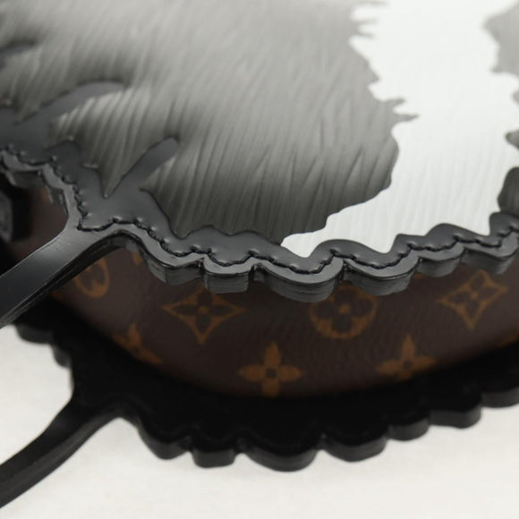 LOUIS VUITTON Epi Cat Face Pochette Shoulder Bag Gray LV Auth 143170M