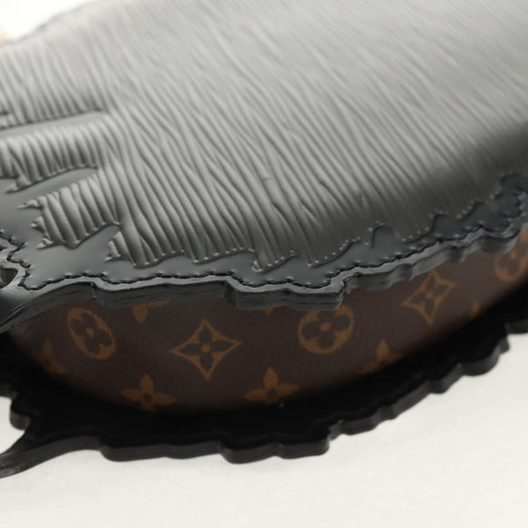 LOUIS VUITTON Epi Cat Face Pochette Shoulder Bag Gray LV Auth 143170M