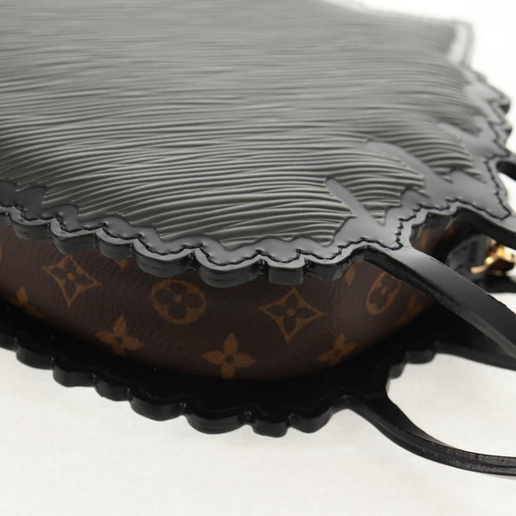 LOUIS VUITTON Epi Cat Face Pochette Shoulder Bag Gray LV Auth 143170M