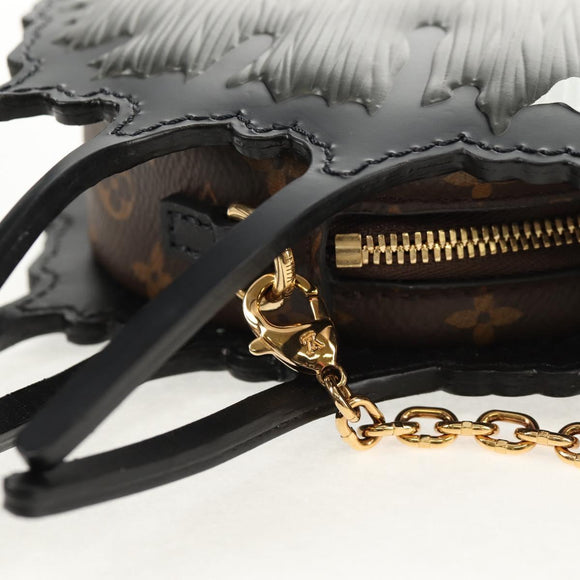 LOUIS VUITTON Epi Cat Face Pochette Shoulder Bag Gray LV Auth 143170M