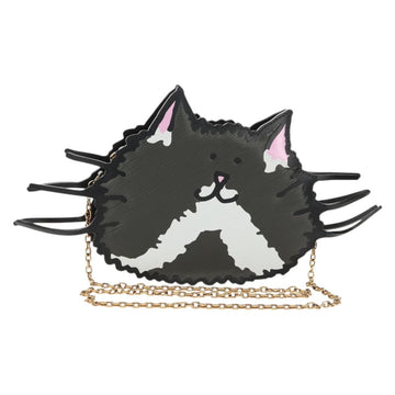 LOUIS VUITTON Epi Cat Face Pochette Shoulder Bag Gray LV Auth 143170M