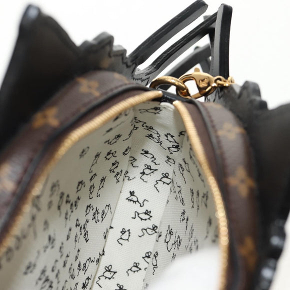 LOUIS VUITTON Epi Cat Face Pochette Shoulder Bag Gray LV Auth 143170M