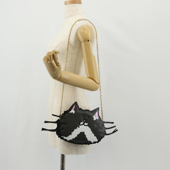 LOUIS VUITTON Epi Cat Face Pochette Shoulder Bag Gray LV Auth 143170M