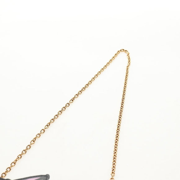 LOUIS VUITTON Epi Cat Face Pochette Shoulder Bag Gray LV Auth 143170M