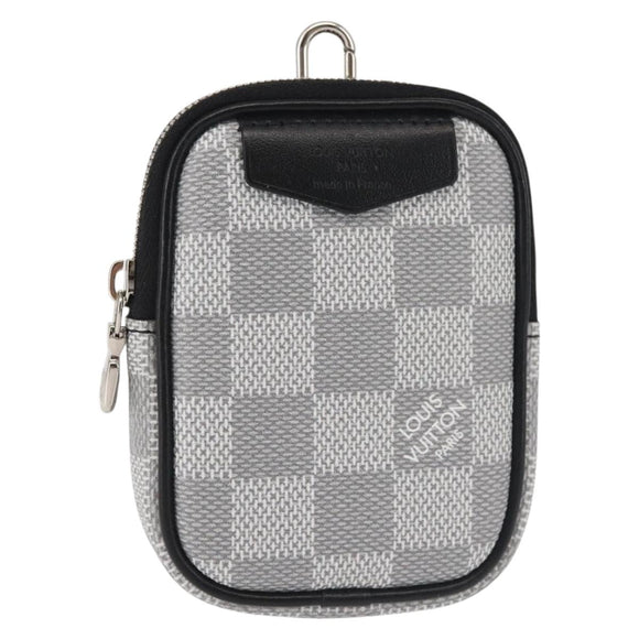 LOUIS VUITTON Damier Graffiti 3D Modular Pouch Gray N60447 LV Auth 143172