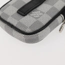 LOUIS VUITTON Damier Graffiti 3D Modular Pouch Gray N60447 LV Auth 143172-16