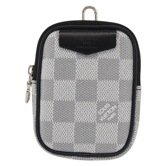 LOUIS VUITTON Damier Graffiti 3D Modular Pouch Gray N60447 LV Auth 143172
