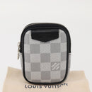 LOUIS VUITTON Damier Graffiti 3D Modular Pouch Gray N60447 LV Auth 143172-12