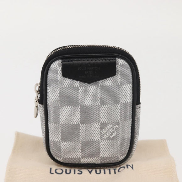 LOUIS VUITTON Damier Graffiti 3D Modular Pouch Gray N60447 LV Auth 143172