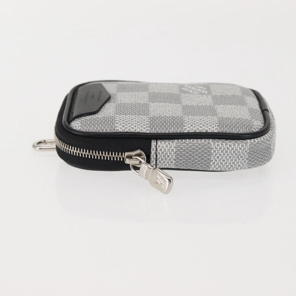 LOUIS VUITTON Damier Graffiti 3D Modular Pouch Gray N60447 LV Auth 143172