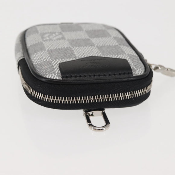 LOUIS VUITTON Damier Graffiti 3D Modular Pouch Gray N60447 LV Auth 143172