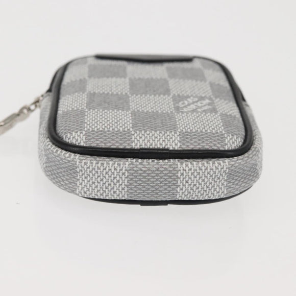 LOUIS VUITTON Damier Graffiti 3D Modular Pouch Gray N60447 LV Auth 143172