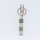 LOUIS VUITTON Porte Cles Cube Charm metal Silver M67142 LV Auth 143174V-2