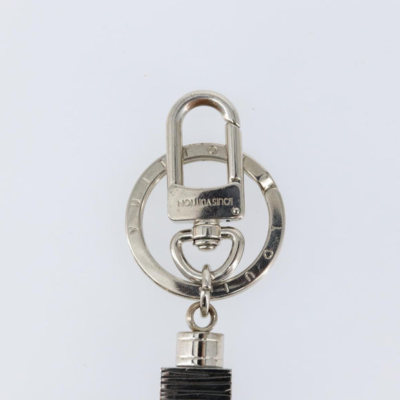 LOUIS VUITTON Porte Cles Cube Charm metal Silver M67142 LV Auth 143174V