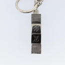 LOUIS VUITTON Porte Cles Cube Charm metal Silver M67142 LV Auth 143174V-4