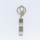 LOUIS VUITTON Porte Cles Cube Charm metal Silver M67142 LV Auth 143174V-5