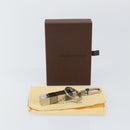 LOUIS VUITTON Porte Cles Cube Charm metal Silver M67142 LV Auth 143174V-9