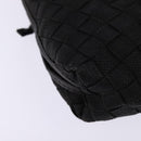 BOTTEGA VENETA INTRECCIATO Shoulder Bag Leather Black Gold Auth 143195-15