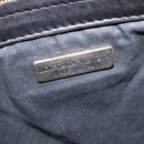 BOTTEGA VENETA INTRECCIATO Shoulder Bag Leather Black Gold Auth 143195-10