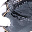 BOTTEGA VENETA INTRECCIATO Shoulder Bag Leather Black Gold Auth 143195-18