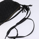 BOTTEGA VENETA INTRECCIATO Shoulder Bag Leather Black Gold Auth 143195-7