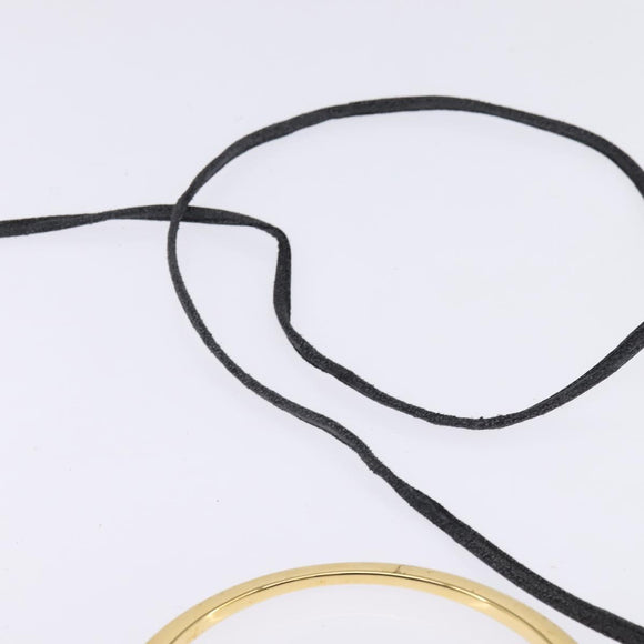 GIVENCHY Hand Bag Leather 2way Black Gold Auth 143196